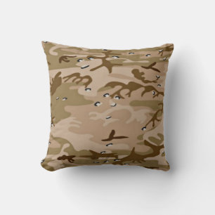 Militaire woestijn zand camouflage kussen