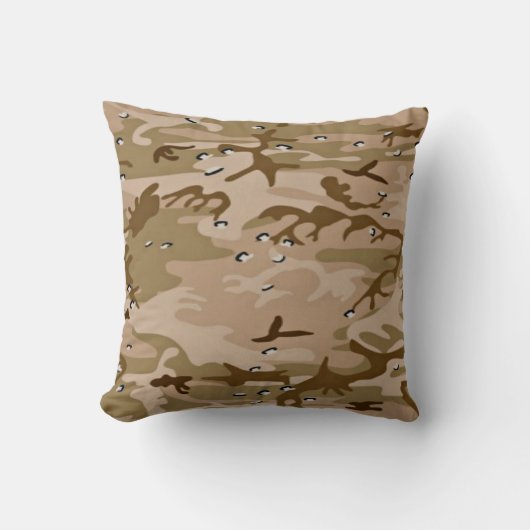 Militaire woestijnzand Camo Pillow Kussen (Voorkant)