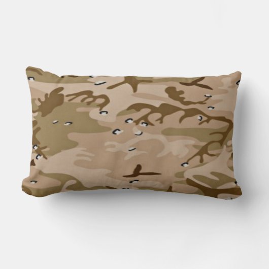 Militaire woestijnzand Camo Pillow Kussen (Voorkant)