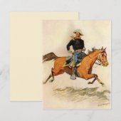  militairen, Cavalerie Officier Remington (Voorkant / Achterkant)