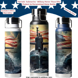 Militairen eren degenen die ons beschermen geperso waterfles