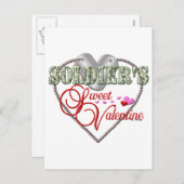 Militairen Zoet Valentijn Feestdagenkaart (Voorkant / Achterkant)
