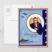  MilitaireVerjaardag Groeten Zeeman Briefkaart (Voorkant / Achterkant)