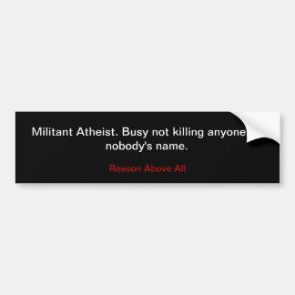 Militant Atheïst Bumpersticker