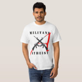 Militant Atheïst Man Shirt (Voorkant volledig)