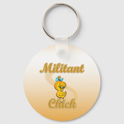 Militant Chick Sleutelhanger (Voorkant)