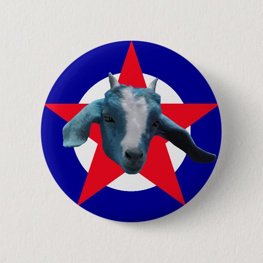 Militant Goat Ronde Button 5,7 Cm (Voorkant)