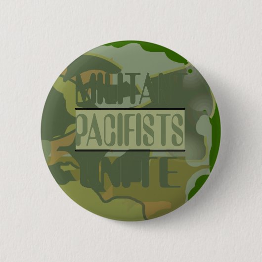 Militante Pacifisten verenigen Button (Voorkant)