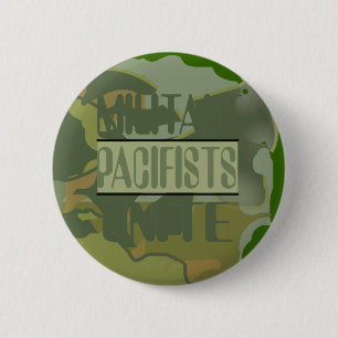 Militante Pacifisten verenigen Button