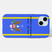 Military Air Force Defense emblem personalize Case-Mate iPhone Case (Achterkant (horizontaal))