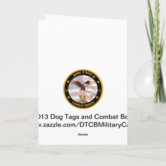 Military Airman Birthday Kaart (Achterkant)