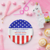 Military Army or Patriotic Theme Retirement Party Papieren Bordje (Feest)