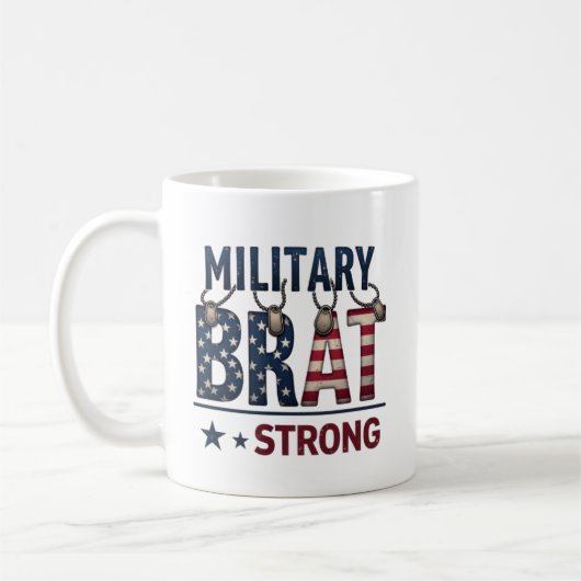 Military Brat Strong Koffiemok (Links)