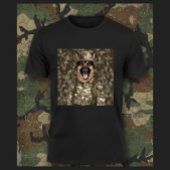 Military Camo German Shepherd T-shirt