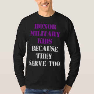Military Child Month Purple Up Honor T-shirt