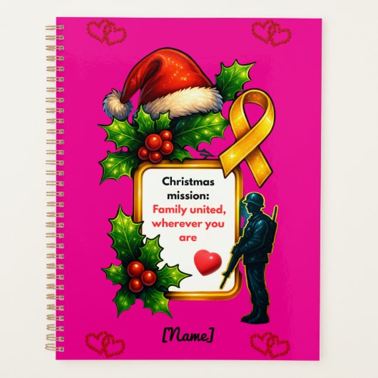 Military Christmas Family Matching – Christ Planner (Voorkant)