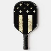 Military Desert Sepia American Flag Custom Pickleball Paddle (Voorkant)