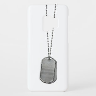 MIlitary Dog-tags op wit Case-Mate Samsung Galaxy S9 Hoesje