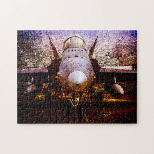 Military Fighter Plane On The Ground Legpuzzel