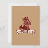 Military Gaming Emblem | Heroic Warrior Logo Kaart (Voorkant)