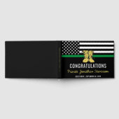 Military Graduation Thin Green Line Flag Army Gastenboek (Volledig)