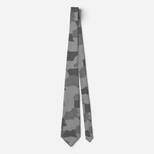 Military Gray Camo Stropdas (Voorkant)