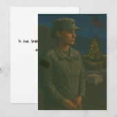 Military Holiday You Are Remembered Christmas Card Feestdagenkaart (Voorkant / Achterkant)