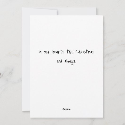 Military Holiday You Are Remembered Christmas Card Feestdagenkaart (Achterkant)