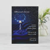 Military Memorial Service Invitation Candle Kaart (Staand voorkant)