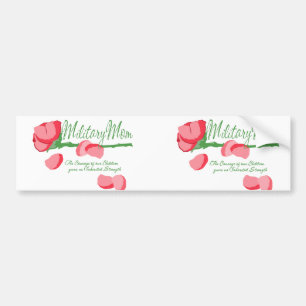 Military Mom Roos Bumpersticker