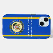 Military Navy Defense emblem personalize Case-Mate iPhone Case (Achterkant (horizontaal))