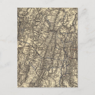 Military Operations of the Atlanta Campaign Briefkaart