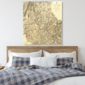 Military Operations of the Atlanta Campaign Canvas Afdruk (Insitu (Slaapkamer))