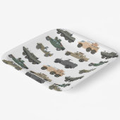 Military Paper Plates Papieren Bordje (Gebogen)