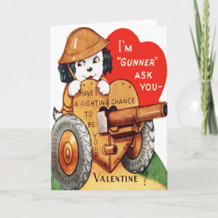 Military Pup Valentijn Kaart