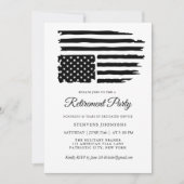 Military Retirement Custom Photo American Flag Kaart (Voorkant)