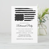 Military Retirement Custom Photo American Flag Kaart (Staand voorkant)