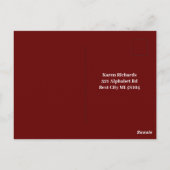 Military Retirement Invitation Flag Gold Crest Briefkaart (Achterkant)