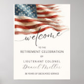 Military Retirement Welcome Poster | Editable (Voorkant)