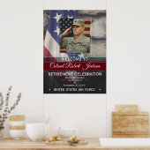 Military Retirement Welcome Sign Poster (Keuken)
