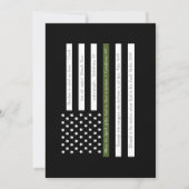 Military Scripture Flag Retirement Party Kaart (Achterkant)