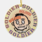 Military Soldier Keramisch Ornament (Voorkant)