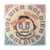 Military Soldier tile Tegeltje (Voorkant)