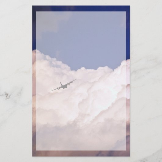 Military Transport Airplane by Shirley Taylor Briefpapier (Voorkant)