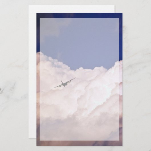 Military Transport Airplane by Shirley Taylor Briefpapier (Voorkant / Achterkant)