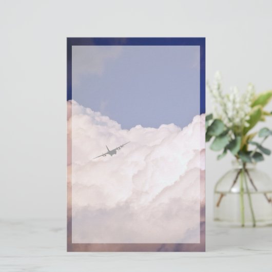 Military Transport Airplane by Shirley Taylor Briefpapier (Staand voorkant)