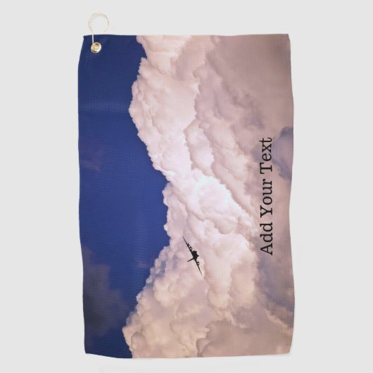 Military Transport Airplane by Shirley Taylor Golfhanddoek (Voorkant)