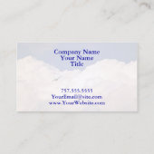 Military Transport Airplane by Shirley Taylor Visitekaartje (Achterkant)