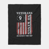 Military Veterans Protest Flag Patriotic Freedom Fleece Deken (Voorkant)