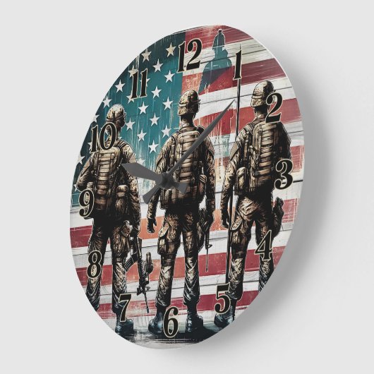 Military Wall Clock Grote Klok (Hoek)